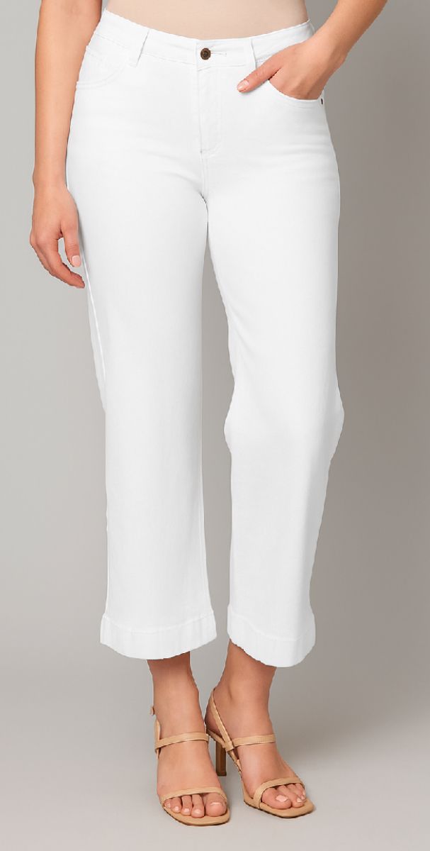 Cropped Wide Leg Jeans