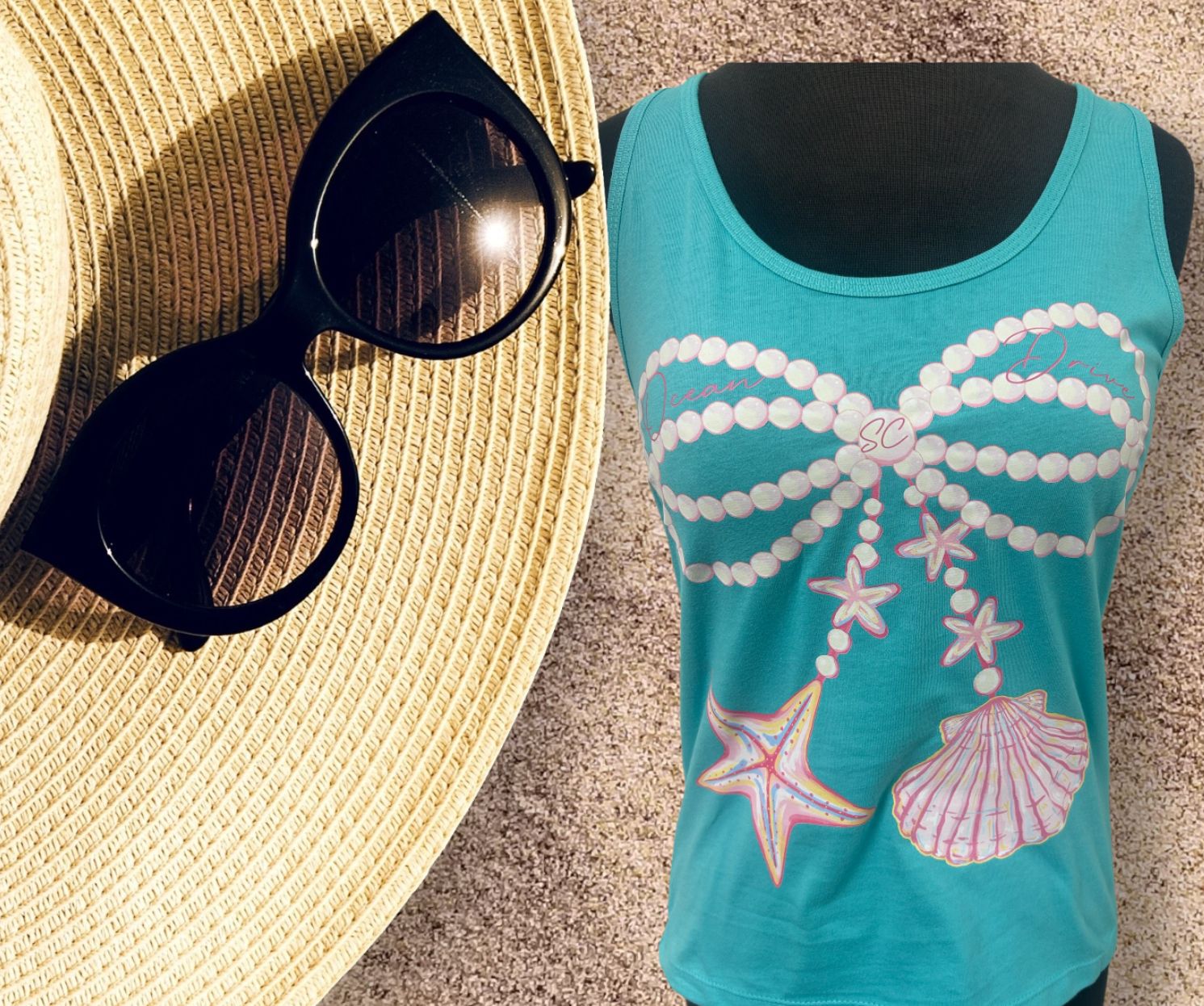 Ocean Drive Pearl Women's Cotton Tank