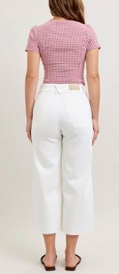 Judy Blue HW Wide Crop Front Patch Pkts