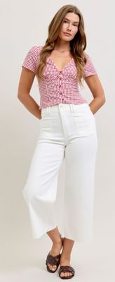 Judy Blue HW Wide Crop Front Patch Pkts