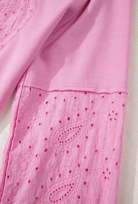 Paisley broderie Anglaise Heart patchwork top