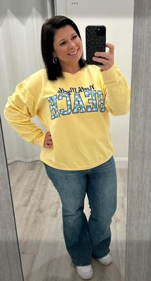 BEACH, north myrtle comfort color unisex sweatshir