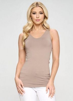 Seamless Reversible V-Neck Tank top
