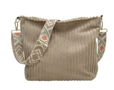 Corduroy Tote Bag w/guitar shoulder strap