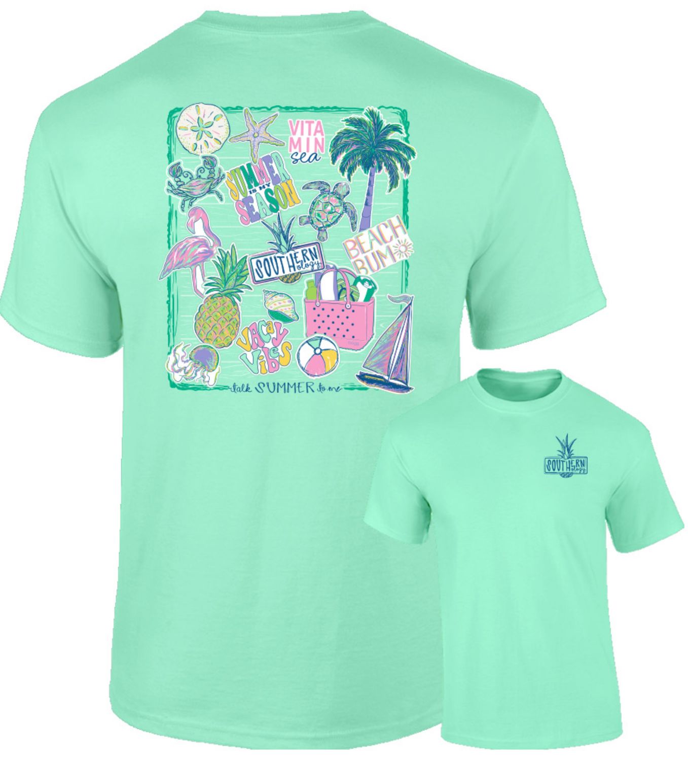 Southernology Talk Summer to Me Comfort Color tee