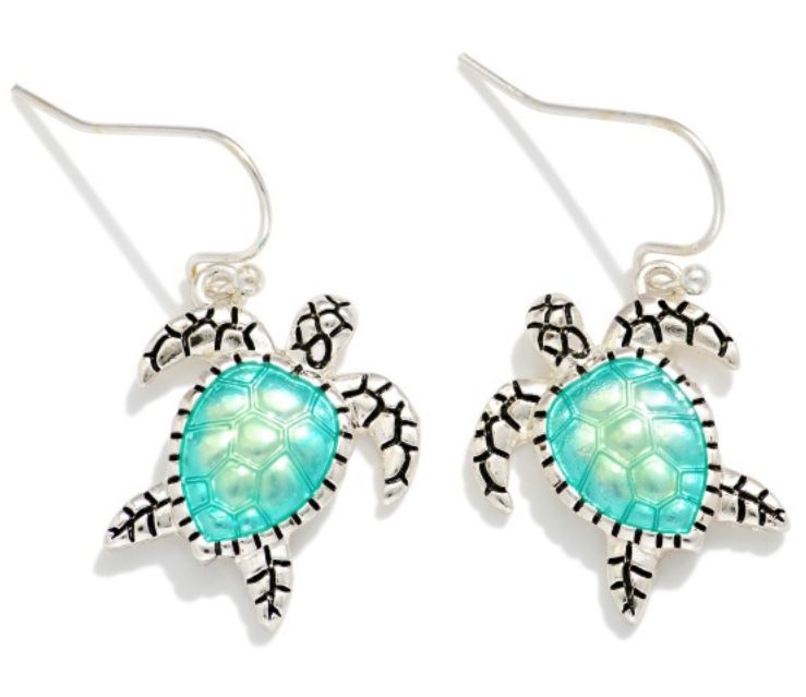 Turtle MetalDrop Earrings