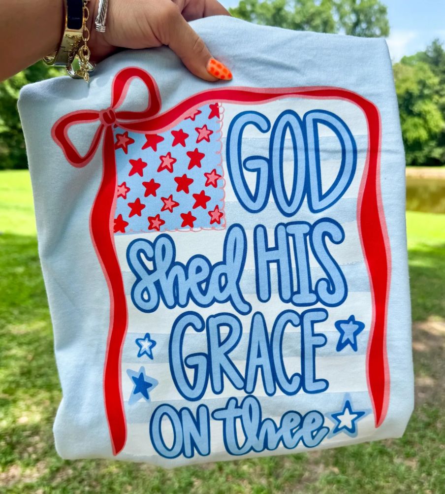 God Shed His Love comfort color s/s tee