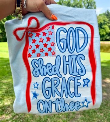 God Shed His Love comfort color s/s tee