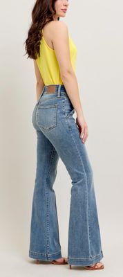 Judy Blue HW Trouser Flare jeans