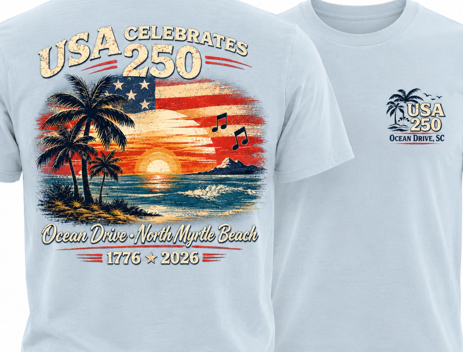 USA celebrates 250 OD comfort color short sleeve