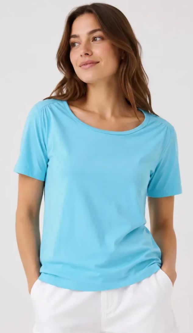 Scoop Neck Jersey Tee