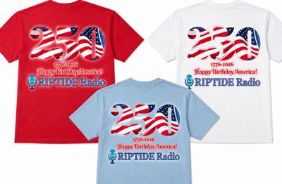 Riptide Radio 250th unisex comfort color tee