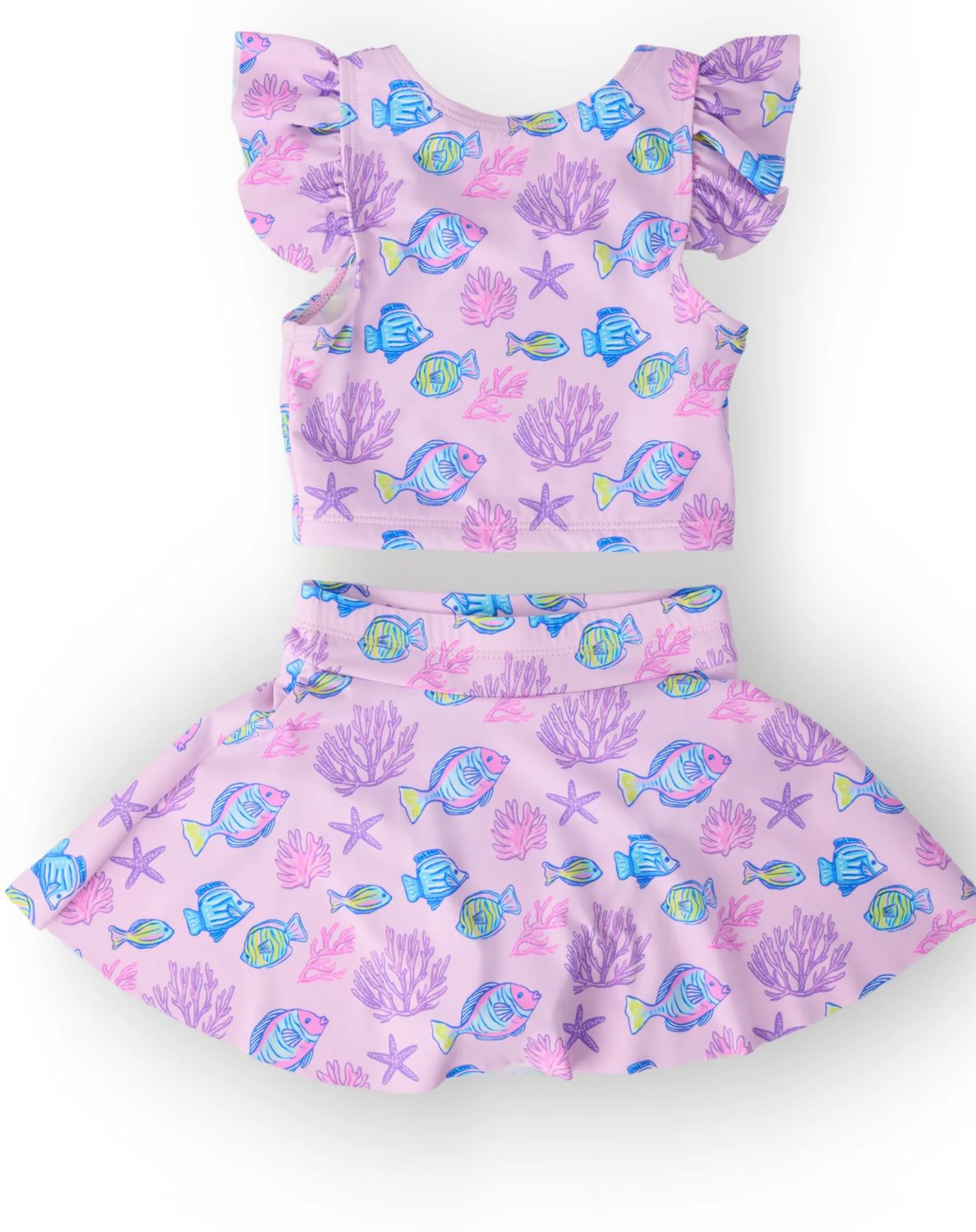 Ocean Friends Flutter Sleeve Twirl-kini Swimsuit