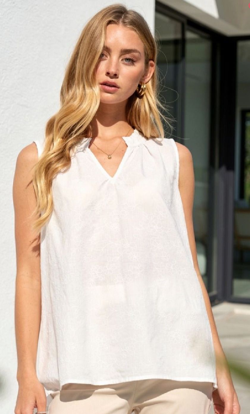 Dear Scarlett Camellia sleeveless blouse