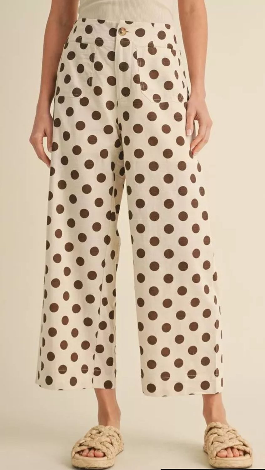 Jodifl Polka dot print wide leg pants