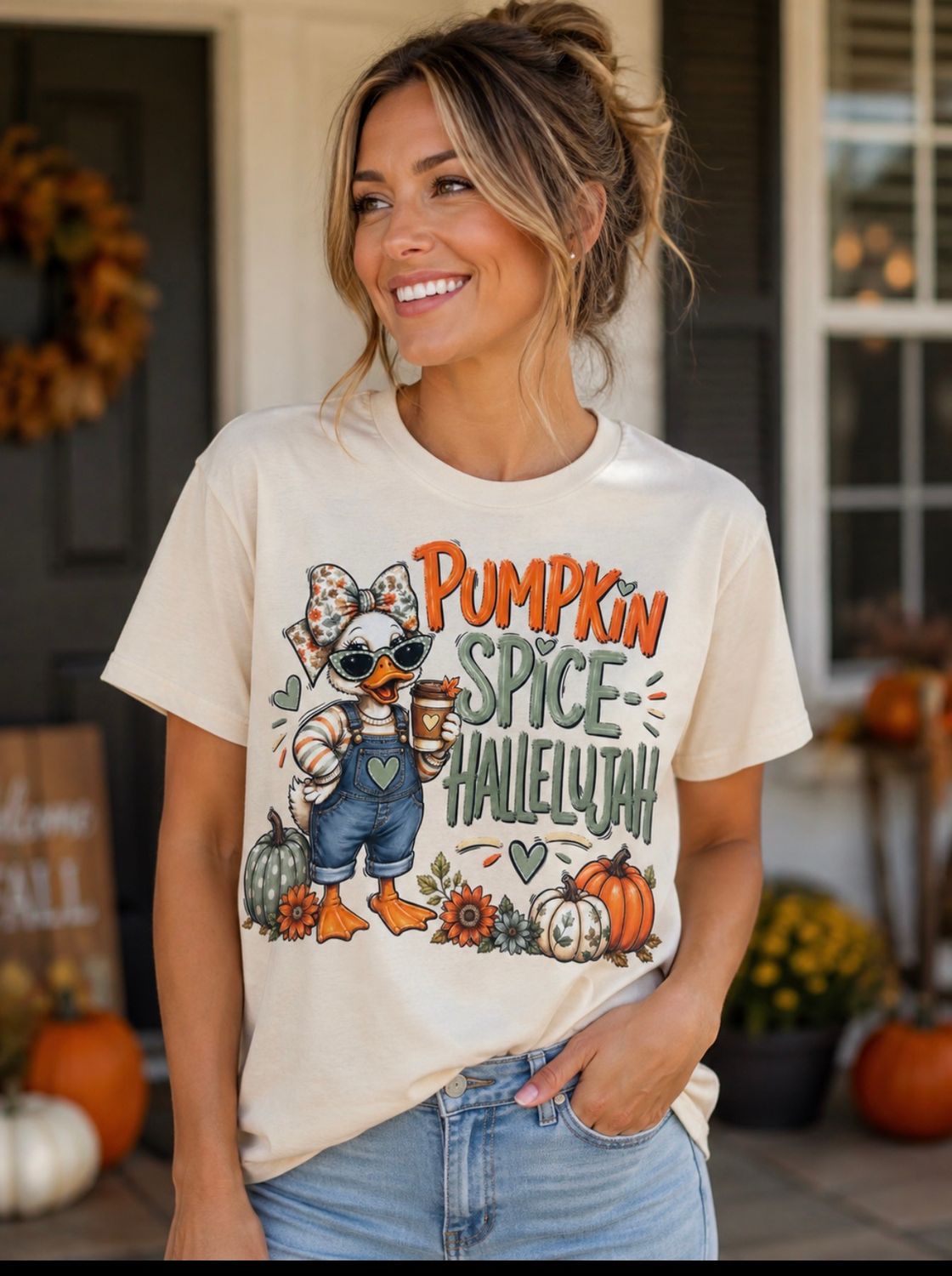 Pumpkin Spice Hallelujah comfort color tee