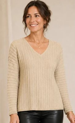  LUREX V-NECK SWEATER