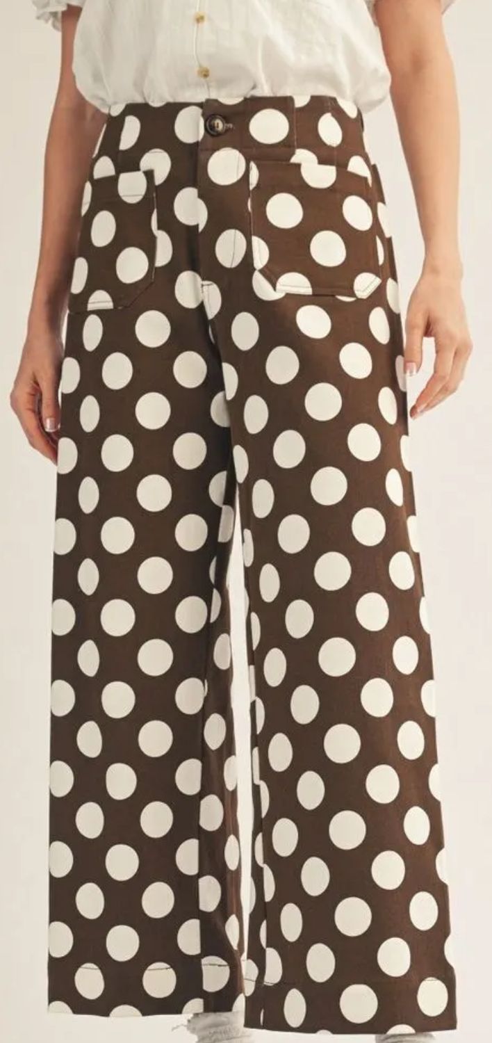Jodifl High waist wide let polka dot pants