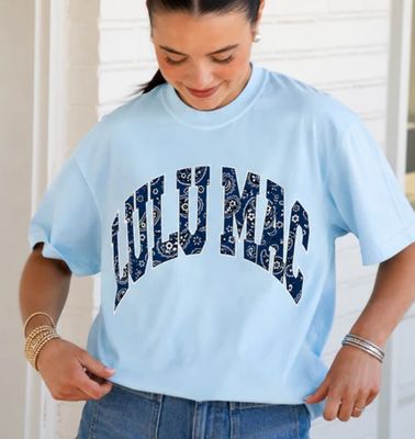LULU MAC Bandana print comfort color tee