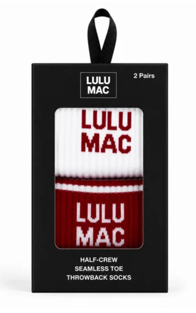 LULU MAC 2 pair pack socks