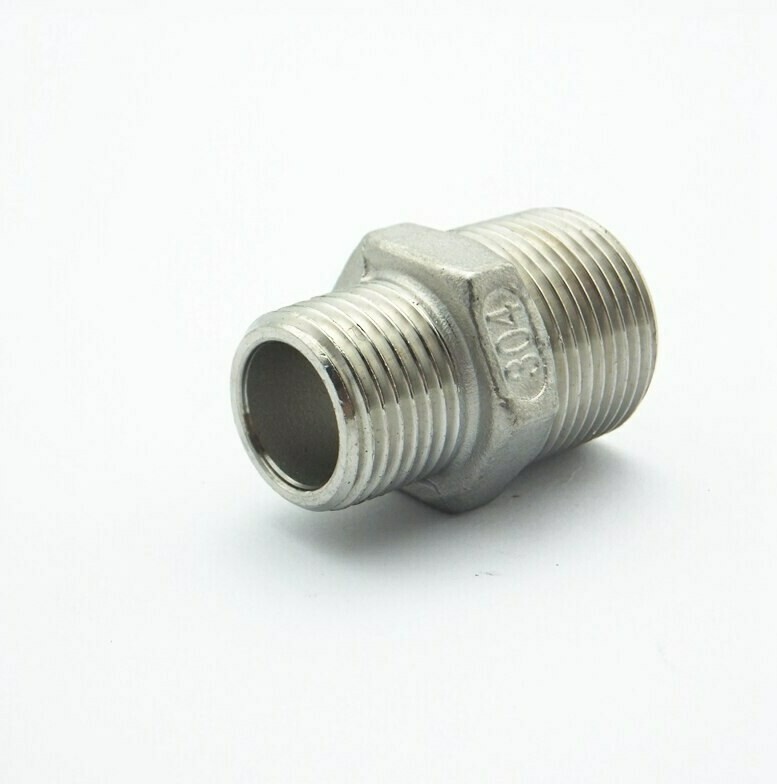 MS Hex Nipple 10X6 mm (F14270600) MS Hex Nipple 10X6 mm (F14270600)
