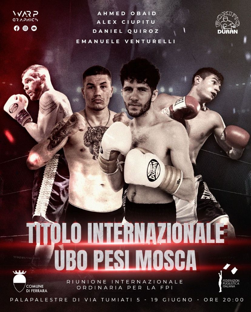 🔥🥊 TITOLO INTERNAZIONALE UBO PESI MOSCA🔥🥊