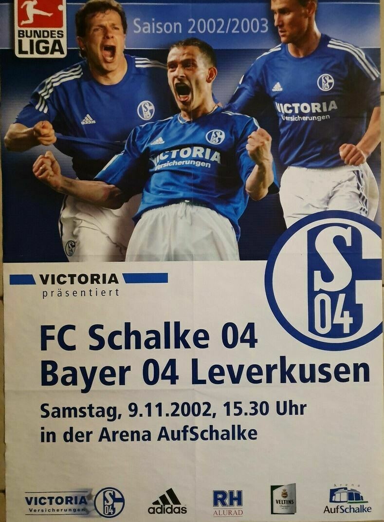 FC Schalke 04 - 2002/2003 - Bayer 04 Leverkusen - Spielplakat A 1