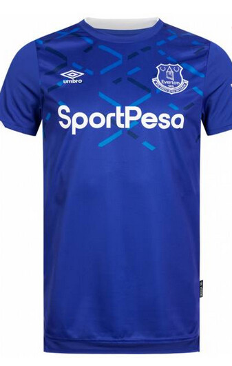 Umbro FC Everton Heim Home Trikot Jersey Blau Weiß Größe S Neu mit Etikett 