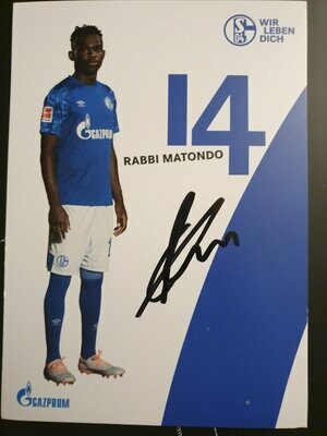 Autogrammkarte FC Schalke 04 Martin Max Repräsetant Saison 2019/2020