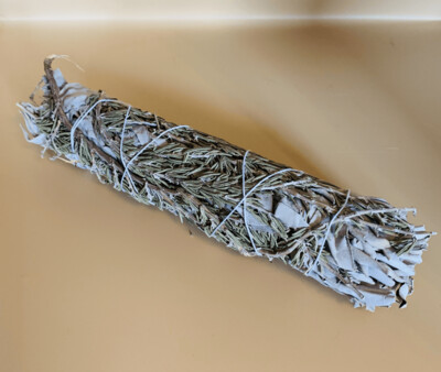 Large White Sage & Rosemary - 8 inches