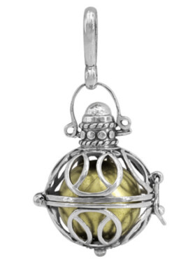 Sterling silver harmony ball pendant. Approx size: 30mm x 25mm