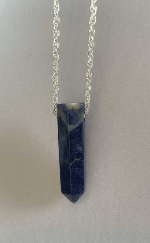 Beautiful blue SODALITE Point Pendant