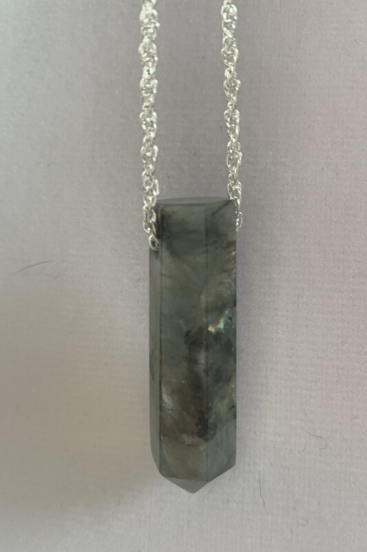 Gorgeous LABRADORITE Point Pendant
