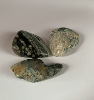 Ocean Jasper Tumbled Stone - set of 3
