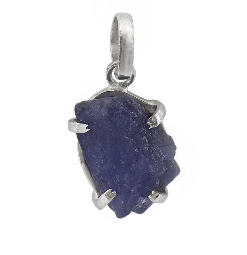 Sapphire (rough) pendent