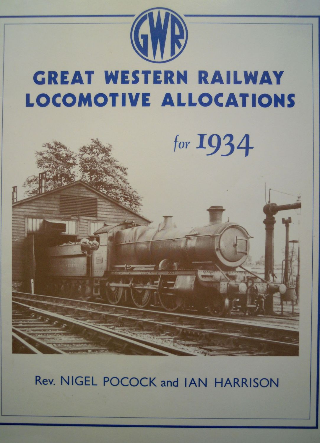 Ref SL1: Great Western Railway Locomotive Allocations for 1934. Wild Swan 1984. Authors: Pocock and Harrison