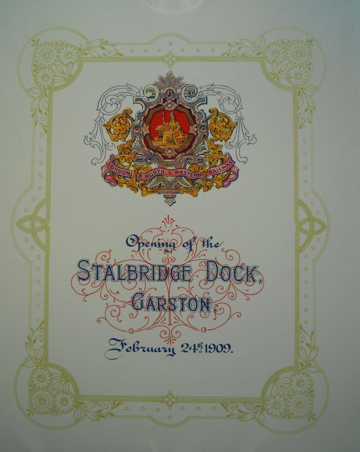 Ref RS88: 1). Opening of the Stalbridge Dock. Garston 24 February 1909 2). Garston Docks Both: London & North Western Railway Society 2012. Author: Fell Ref RS88: 1). Opening of the Stalbridge Dock. Garston 24 February 1909 2). Garston Docks Both: London & North Western Railway Society 2012. Author: Fell