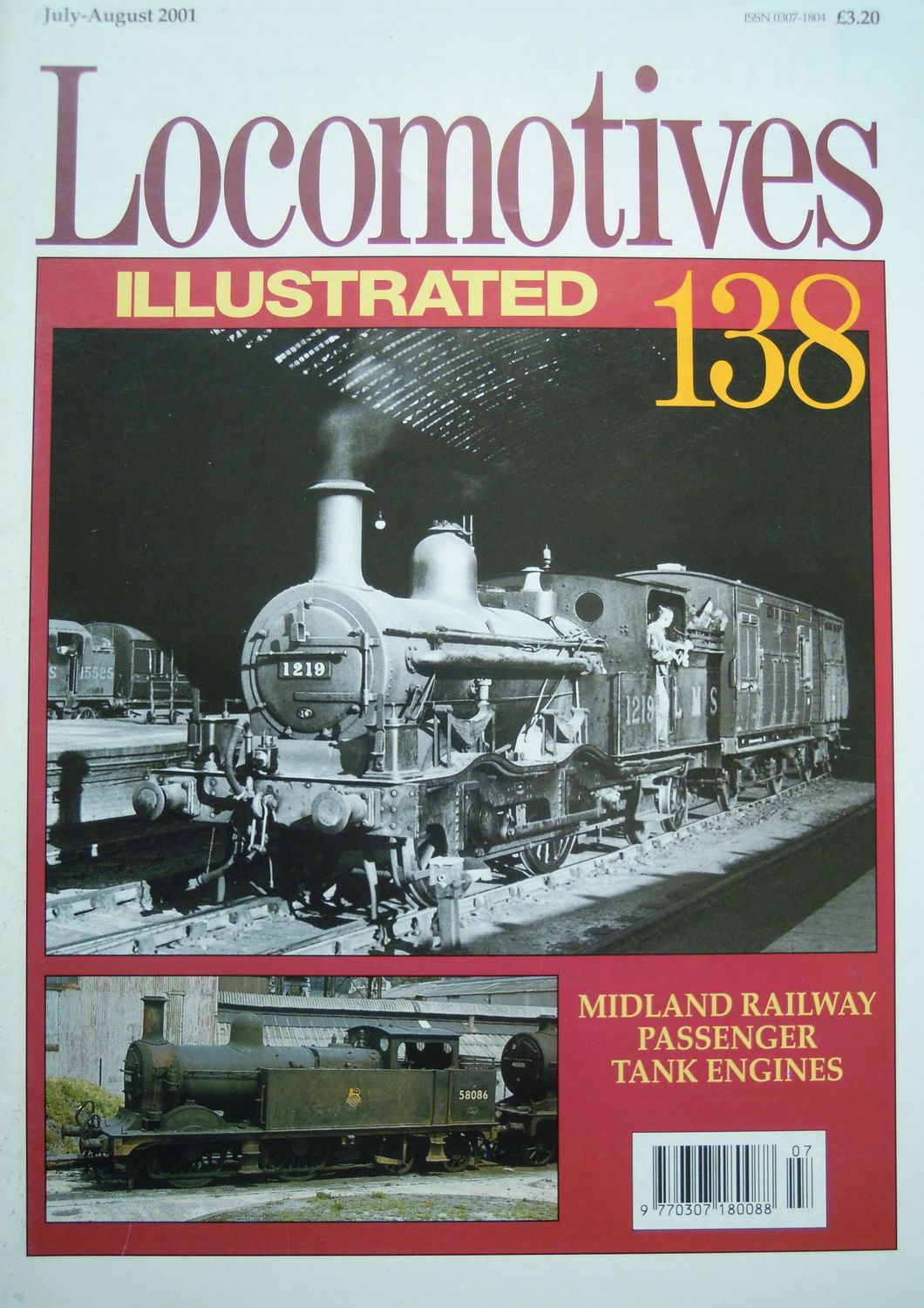 Ref LI.11: Locomotives Illustrated No. 138. Midland Railway Passenger Tank Engines. Ian Allan 2001