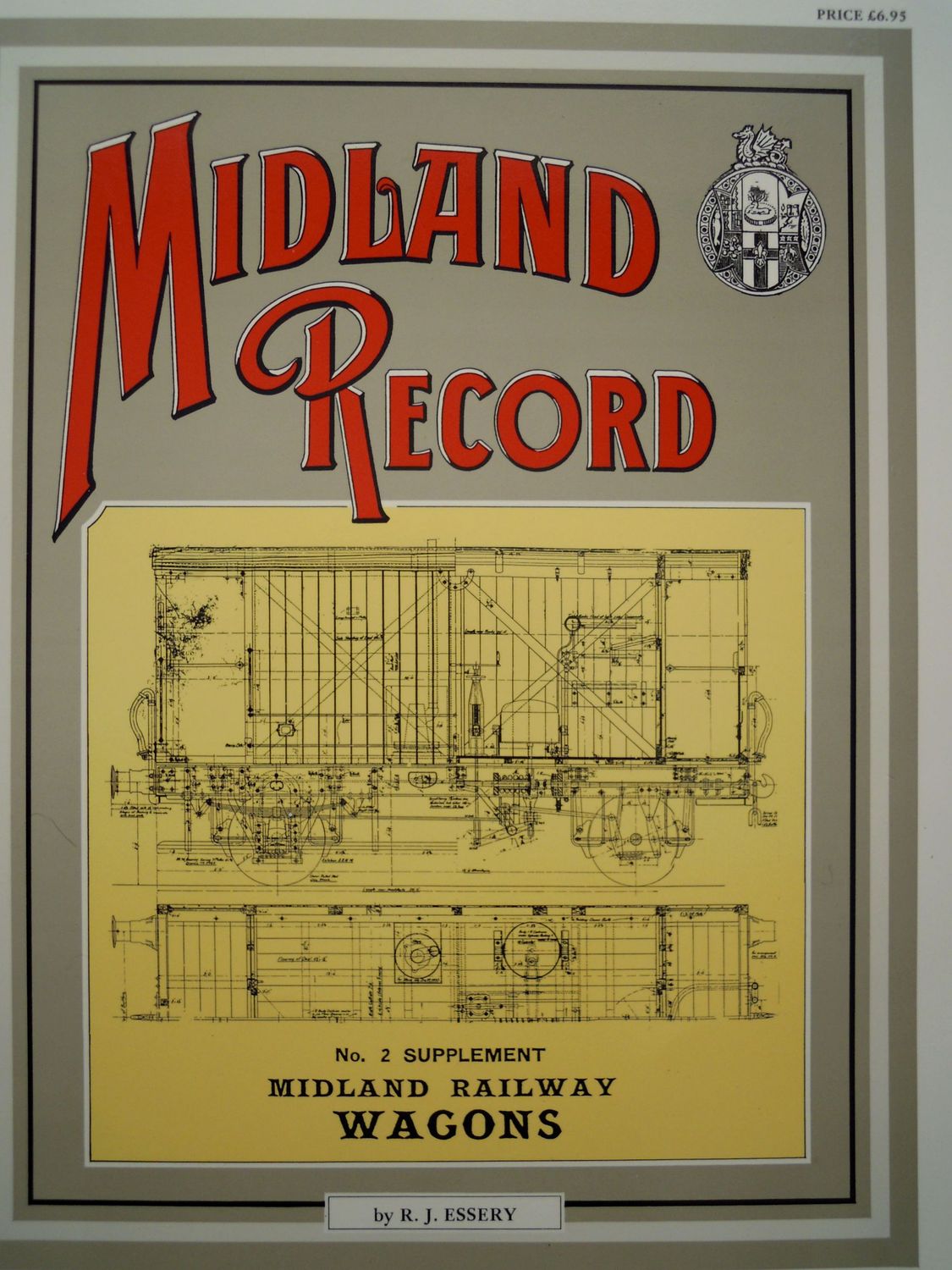 SRS9: Midland Record No. 2. Supplement. Midland Railway Wagons.  Wild Swan 1998. Author: Essery