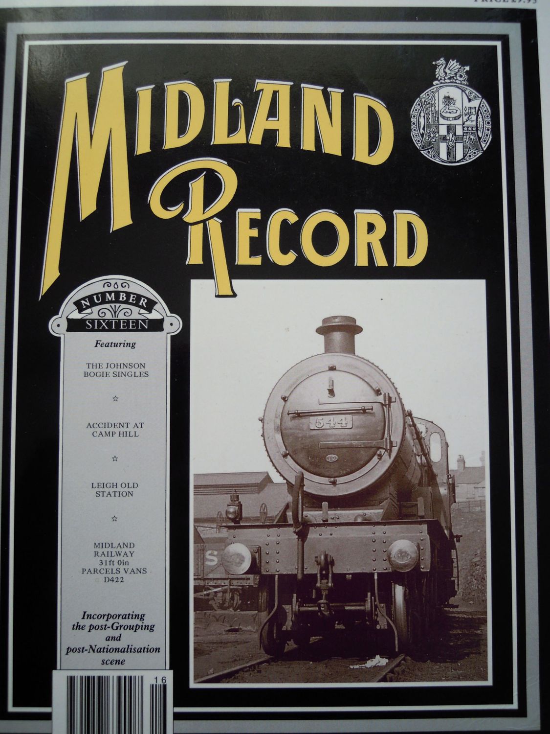 Ref: MR13. Midland Record No. 16.  Wild Swan