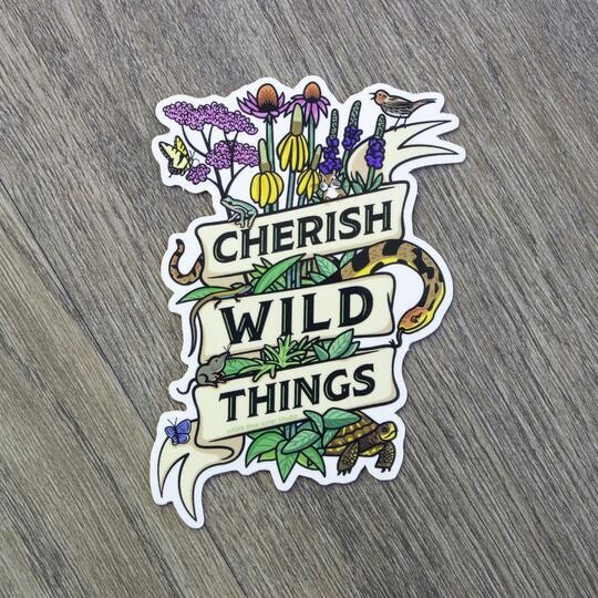 Cherish Wild Things Sticker