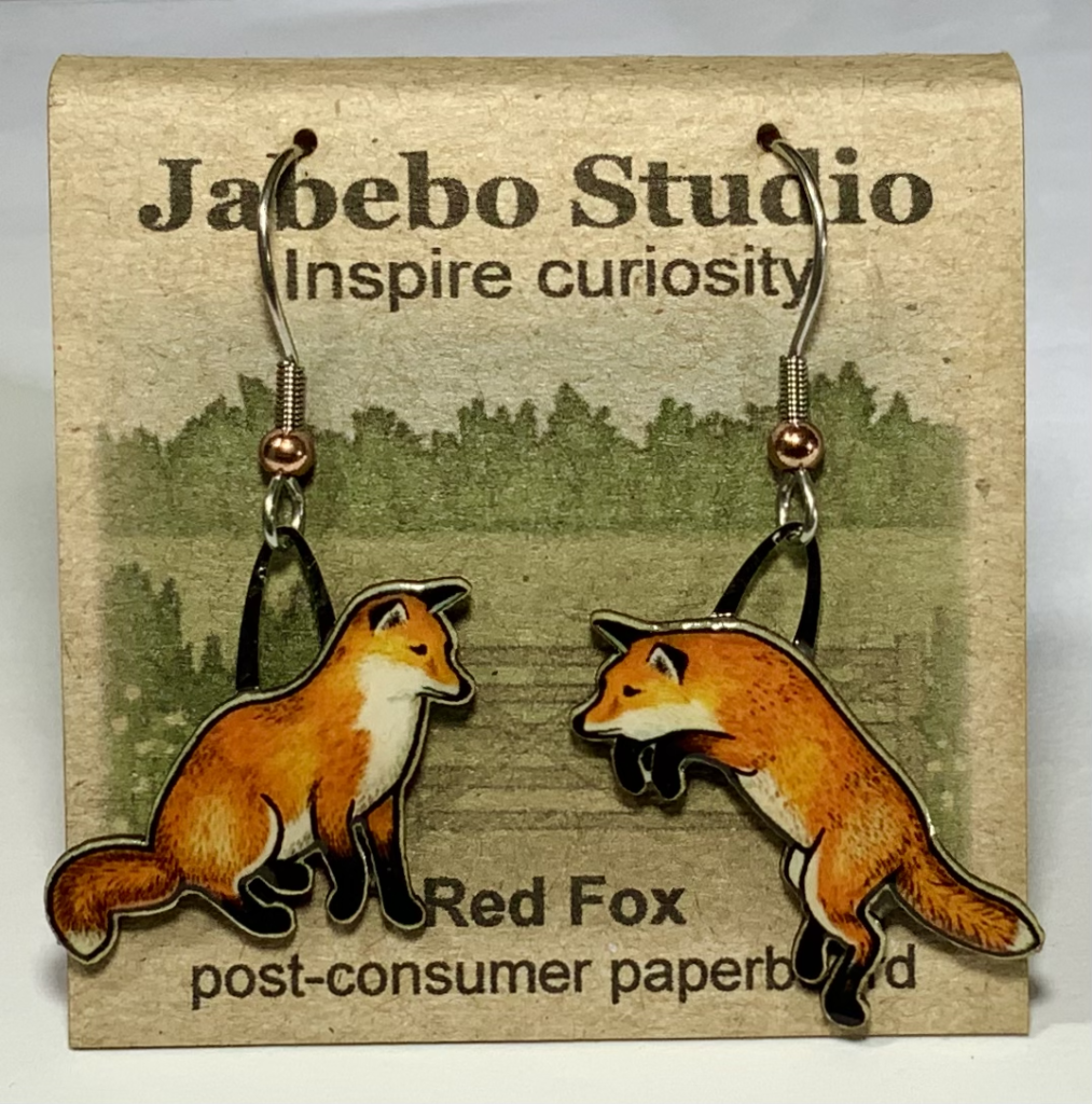 Jabebo Red Fox Earrings
