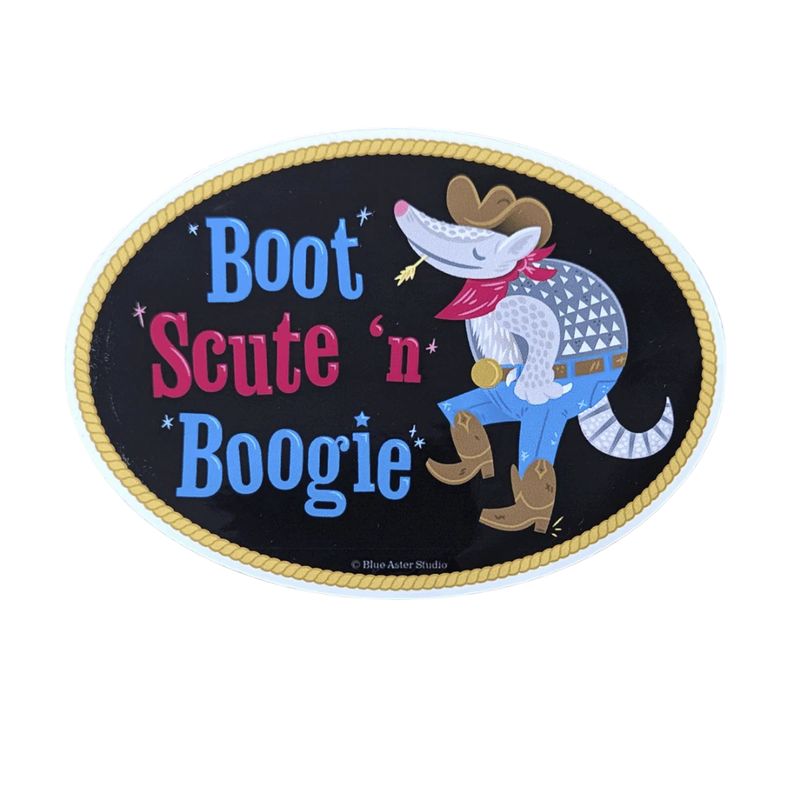 Boot Scute &#39;n Boogie Armadillo Sticker