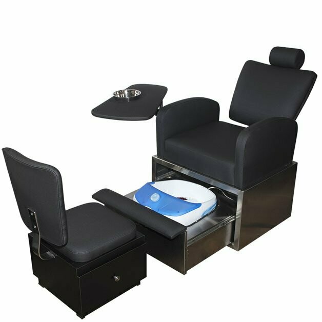 Poltrona Manicure & Pedicure en Acero