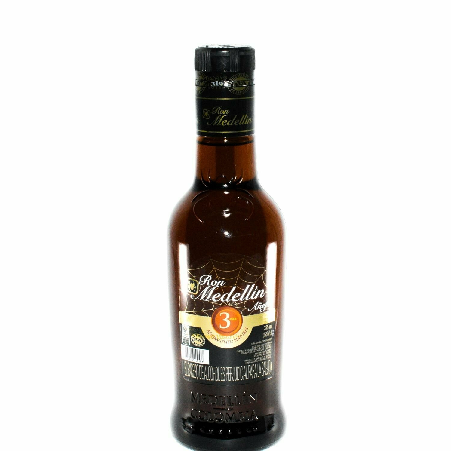 Ron Medellín 3 años media 375 ml
