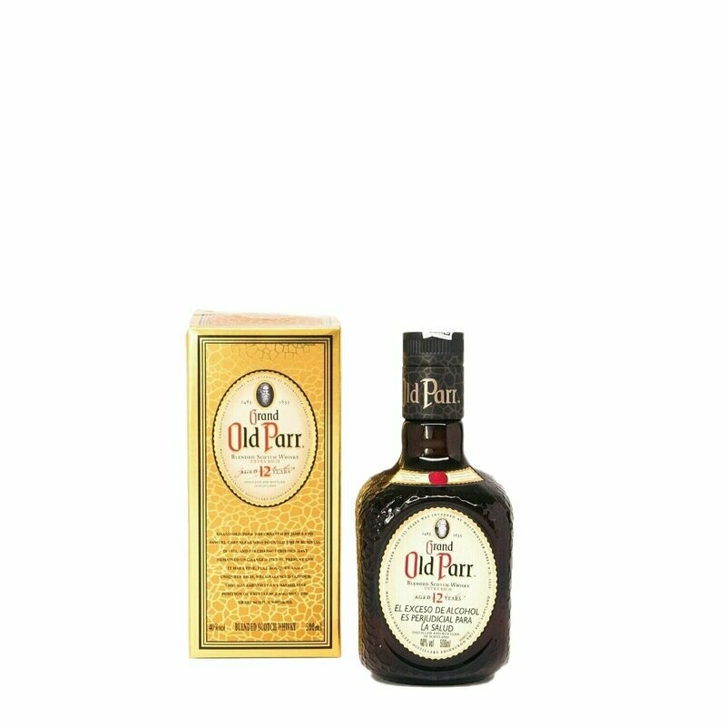 Gran Old Parr 12 años medio litro 500 ml