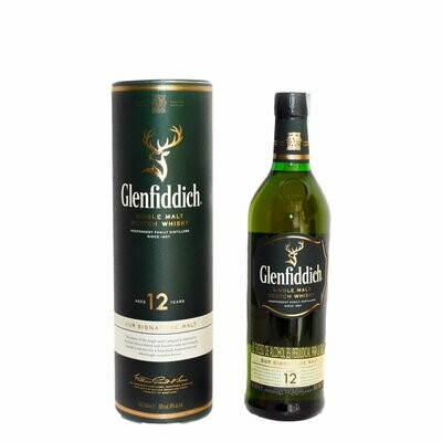 Glenfiddich 12 años botella 750 ml
