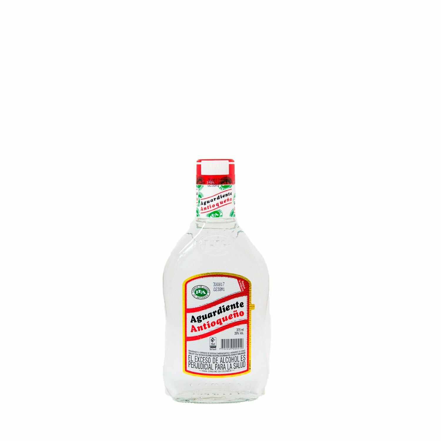 Aguardiente Antioqueño media 375 ml.