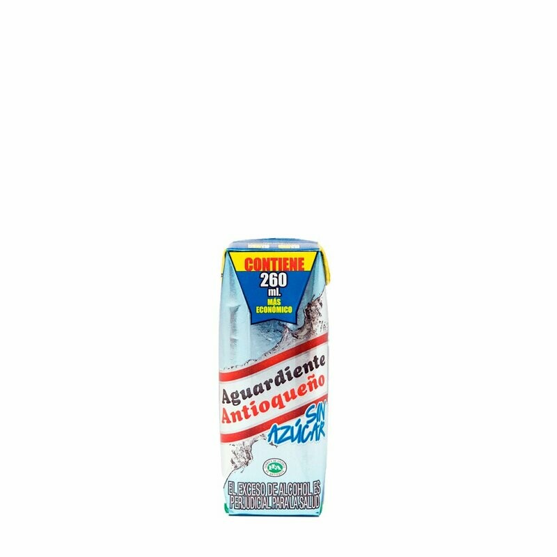 Aguardiente Antioqueño sin azúcar 260 ml