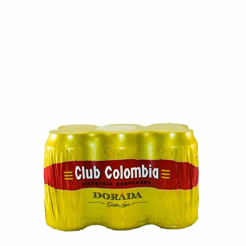 Cerveza Club Colombia Dorada Lata Packx6